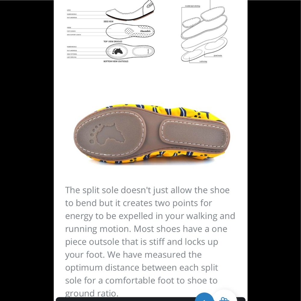 ❌❌ SOLD MER- Thando’s ballet flats  Sz 9W - Picture 8 of 8